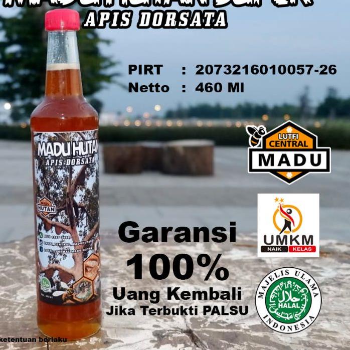 

MALL Madu Hutan Original (Raw Honey) kaya akan bee pollen 100% MURNI 