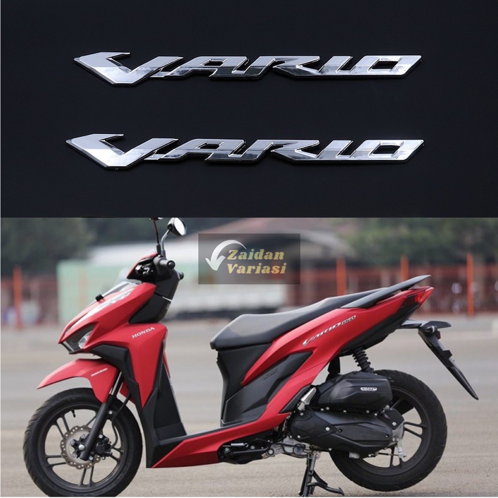 Logo Emblem Vario 150 125 Timbul Emlem Stiker Setiker 3D List Tulisan Original 2 Pcs Sepasang Kanan dan Kiri Satu Sett Huruf