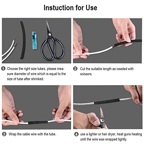 HD- Kabel Bakar Heat Shrink /Selongsong Pelapis Kabel Isolasi bakar kabel selang  127 PCS