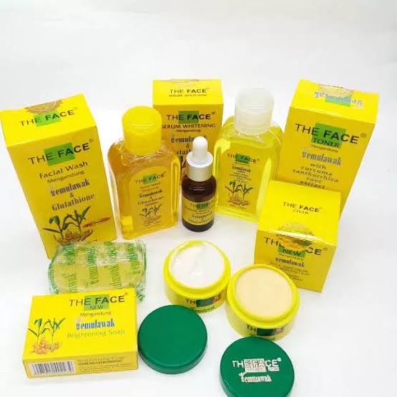 TEMULAWAK THE FACE ORIGINAL ( ECER SABUN /TONER / KRIM / SERUM )