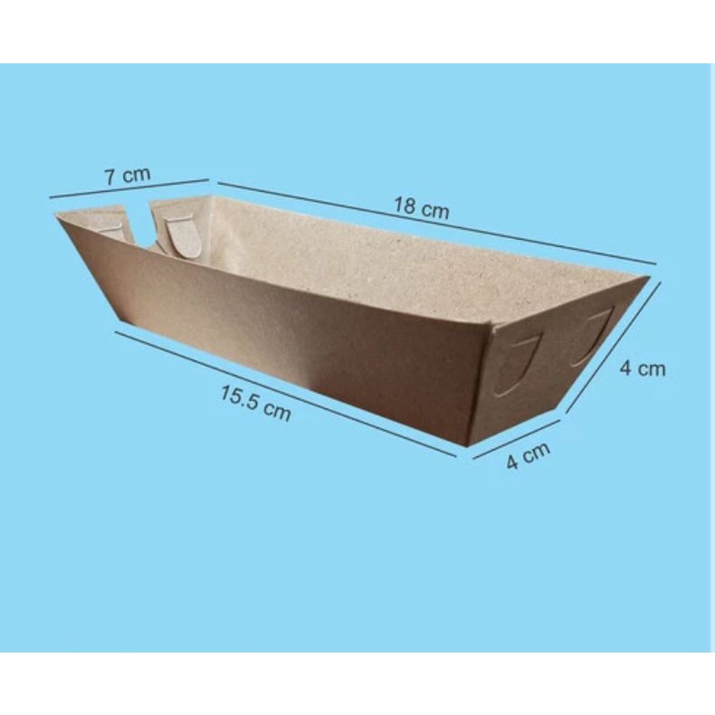 Paper Tray Coklat Lipat/ Paper Tray Sosis/ Corndog
