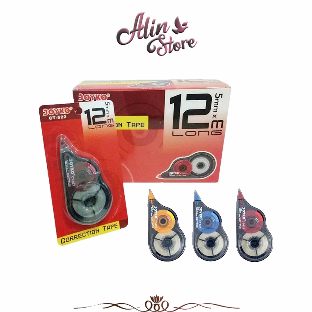 

Correction Tape / Type X Kertas CT-522 12 Meter Joyko