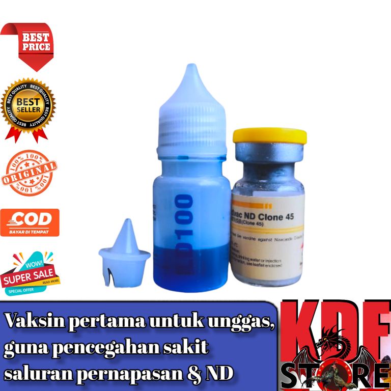 Vaksin Medivac ND Clone 45 Dosis 100 Vaksin Unggas ayam,itik dll