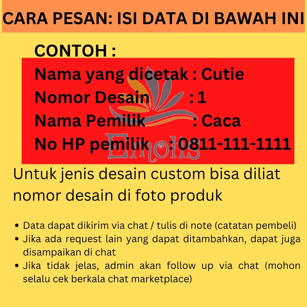 Kalung Hewan Peliharaan Motif Tapak Kaki / Custom Nama  Kucing Anjing Kelinci Hamster Adjustable Dapat disesuaikan KH02 PGM