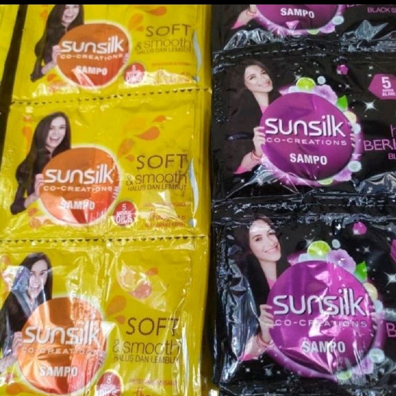 SHAMPOO SACHET SUNSILK 9ml X 12PCS  / DOVE 9ml X 12 PCS / CLEAR 9ml X 12 PCS ( 24 SACHET)