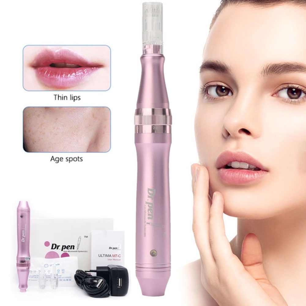 DrPen M7 12 Pin Ultima Dermapen Bb Glow Sulam MTS Acne Scar Bopeng Mym Dr.pen Dermapen M7