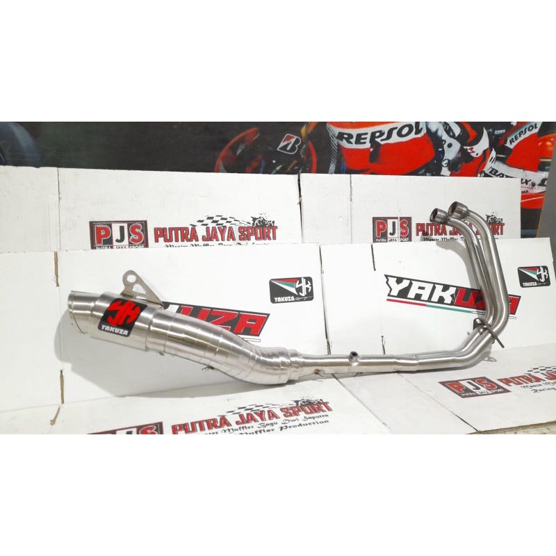 knalpot yakuza cobra for Mt25,R25,cbr250rr, ninja fi full system ( pnp )