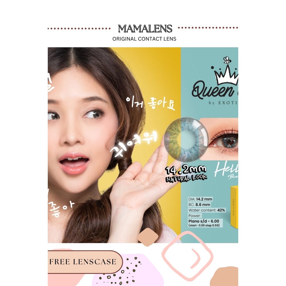 SOFTLENS X2 QUEEN BEE DIA 14.2MM NORMAL + FREE LENSCASE - MAMALENS