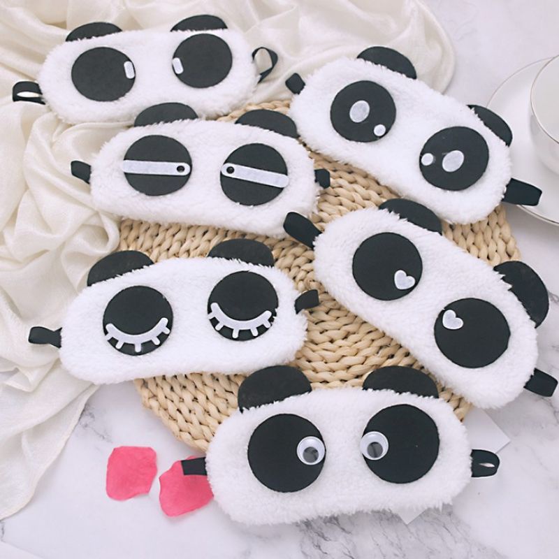 Penutup Mata Tidur Motif Karakter Panda Sleeping Eye Cover Cute Panda Kacamata