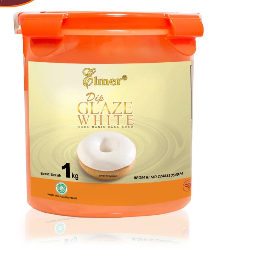 

11.11✔️Elmer Dip Glaze White 1 kg | Topping Donat | Selai Roti|RA2