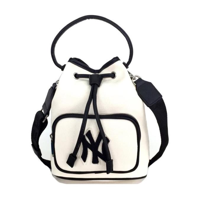 Tas Selempang Wanita Korea Mlb Corduroy Nylon Bucket Bag Reinerinda