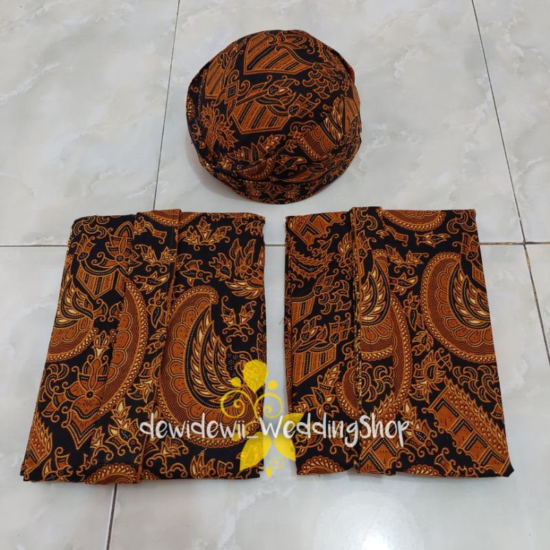 [Full Set] Sepasang Baju Adat Jawa Cewek + Cowok / Baju Prewedding || Motif Semen romo