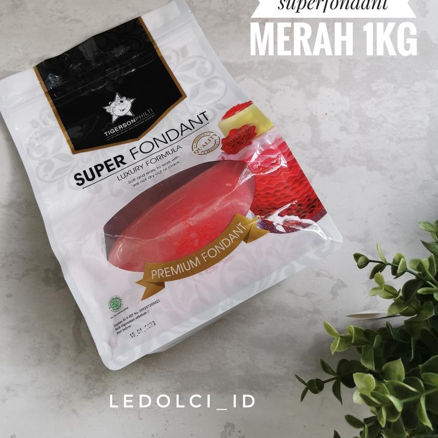 

✨Terbaru✨ TIGERSON SUPER FONDANT MERAH DAN HITAM KEMASAN ASLI 1 KG gas !!
