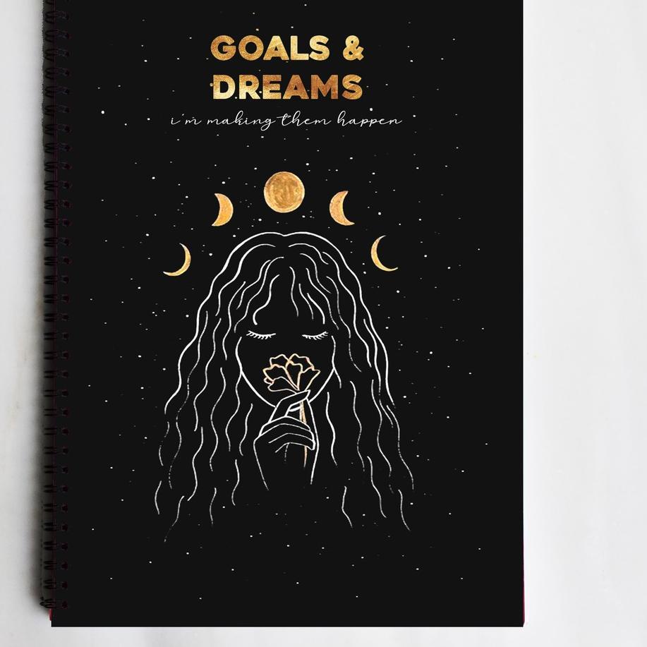 

COD✔️GOALS AND DREAMS Notebook Spiral Ruled/ Grid/ Dotted Journal Buku Tulis Catatan Sekolah Kuliah|KD5