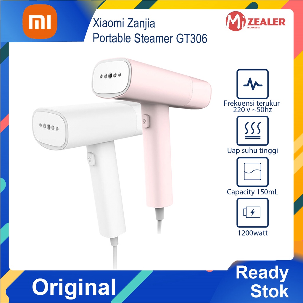 Xiaomi Mijia Zanjia GT-306 Setrika Uap Steam iron Portable Travel Handheld 132° Garment Steamer Elektrik Iron Mini