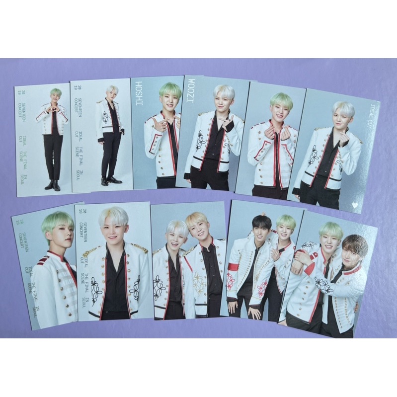 Seventeen Tranding card Korea Ideal cut Final Hoshi Woozi Set