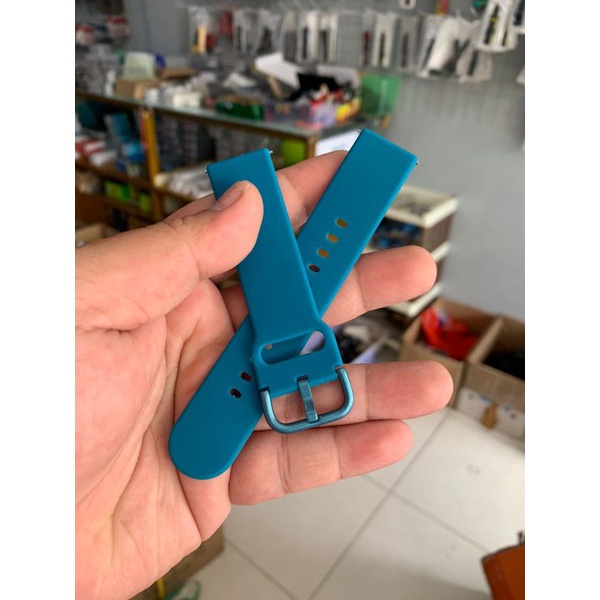 Strap Tali Jam Tangan silikon lembut Biru New model Size 20mm