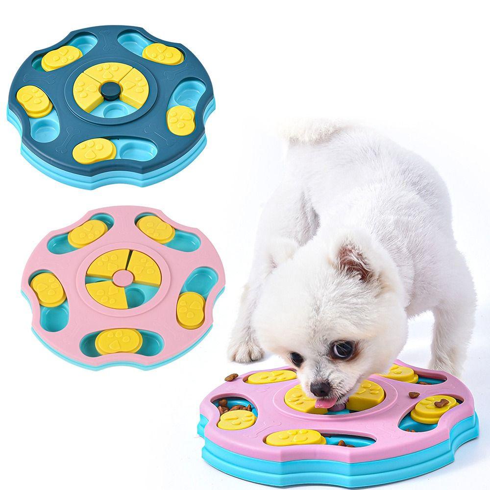 Solighter Pet Slow Feeder Mainan Meningkatkan Puppy IQ Mainan Puzzle NonSlip Mangkok Makan Perlahan