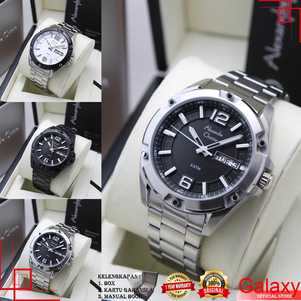 ALEXANDRE CHRISTIE JAM TANGAN AC ORIGINAL JAM TANGAN PRIA ALEXNDER CHRISTIE TERBARU JAM COWOK ALEXAN