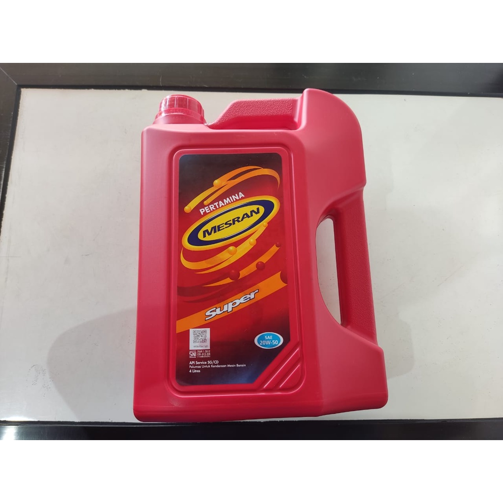 Oli Mobil Pertamina Mesran Super 20W50 4L Galon 4000 ML