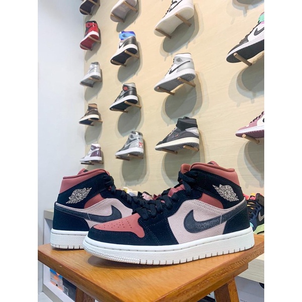 Air Jordan 1 Mid Dusty Pink Resmi Original