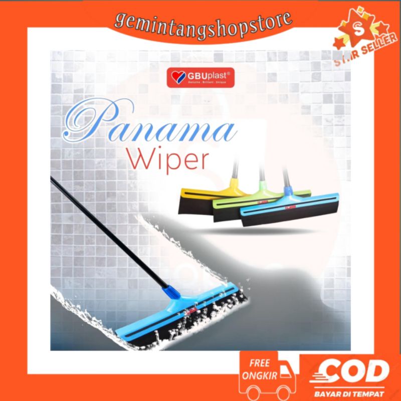 GBU Panama Wiper Lantai Sapu Pel Dorong Serokan Air Karet