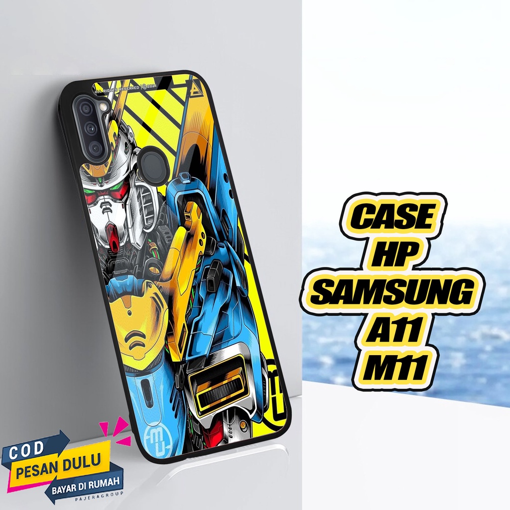 Case Samsung Galaxy A11 M11 Casing Hard Case 2D Terbaru [ ROBOT ] - Sarung hp Samsung - Case hp Sams