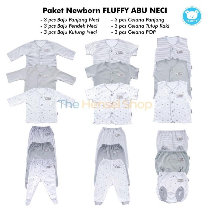 Fluffy Paket Baju Bayi Newborn Neci /Paket Baju Bayi Baru Lahir Fluffy