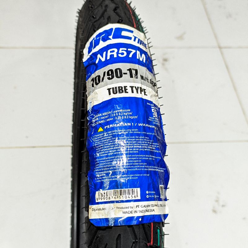 Ban Luar TubeType IRC 70/90-17 NR57M Sepeda Motor