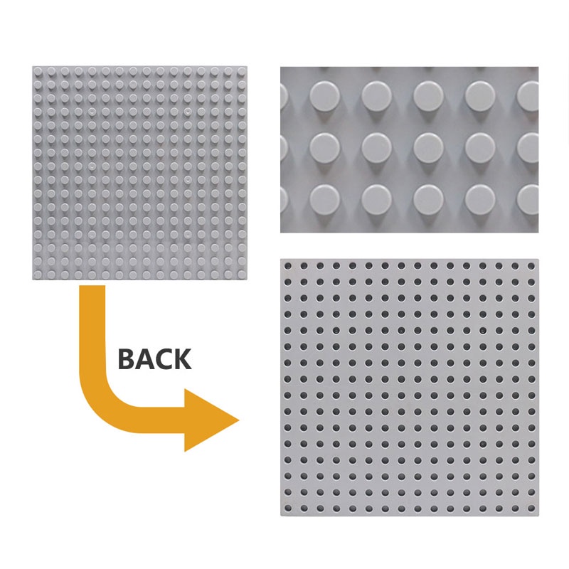【32*32 Dots】Pelat Dasar Blok Plastik/Building Block Toy Splicing Base/Dasar Penyambungan Mainan Blok Bangunan
