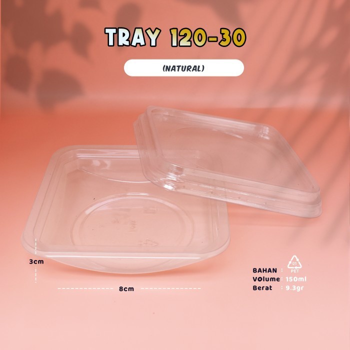 Tray 120-30 - Tray Salad Buah - Tempat Salad Sayur - 150ml - PET