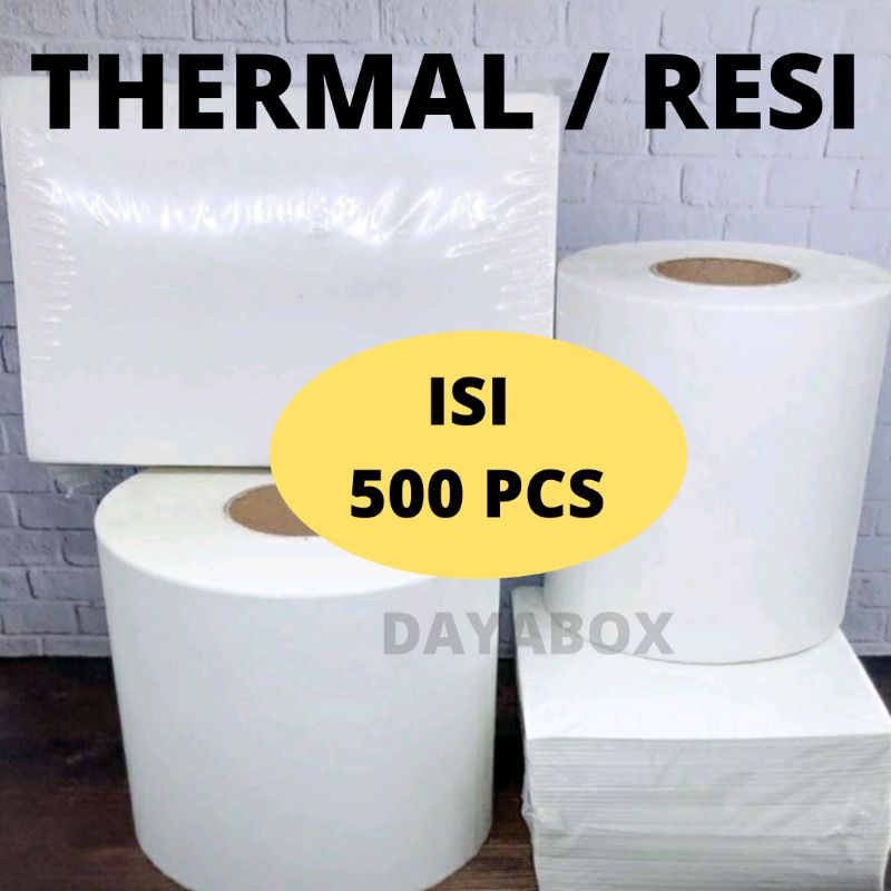

Lakban Thermal 100x150 isi 500 lembar A6 label barcode