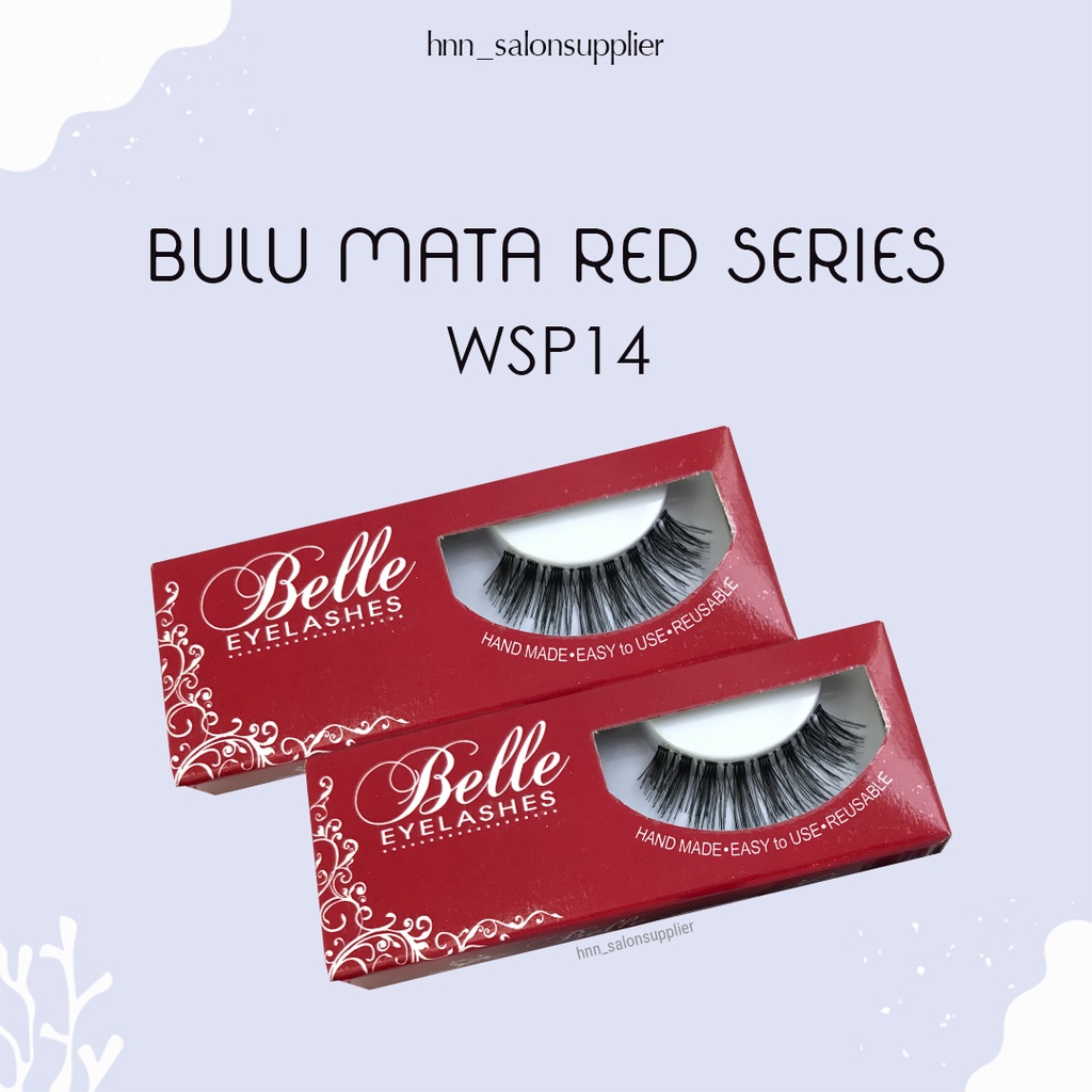 WSP 14 Bulu Mata Palsu Handmade Fake Eyelash Eye Lashes Lash Artifivial Belle Eyelashes