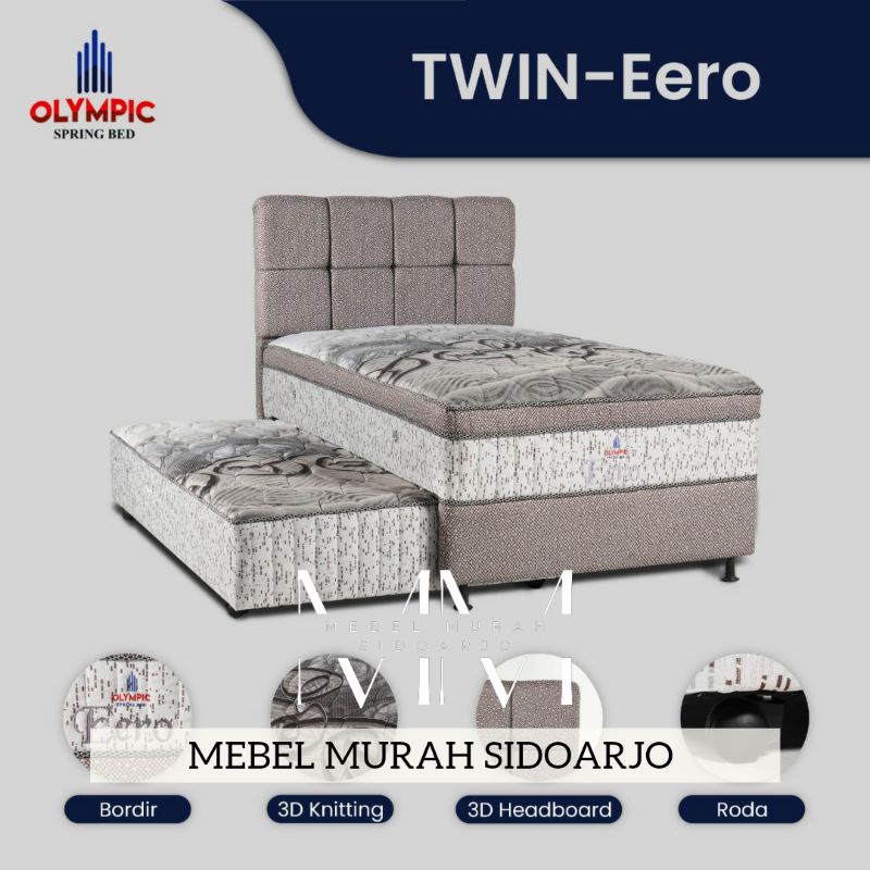 Spring bed olympic eero twin sorong 2in1 120 x 200 nomor 3 no 3 plustop murah untuk anak minimalis k
