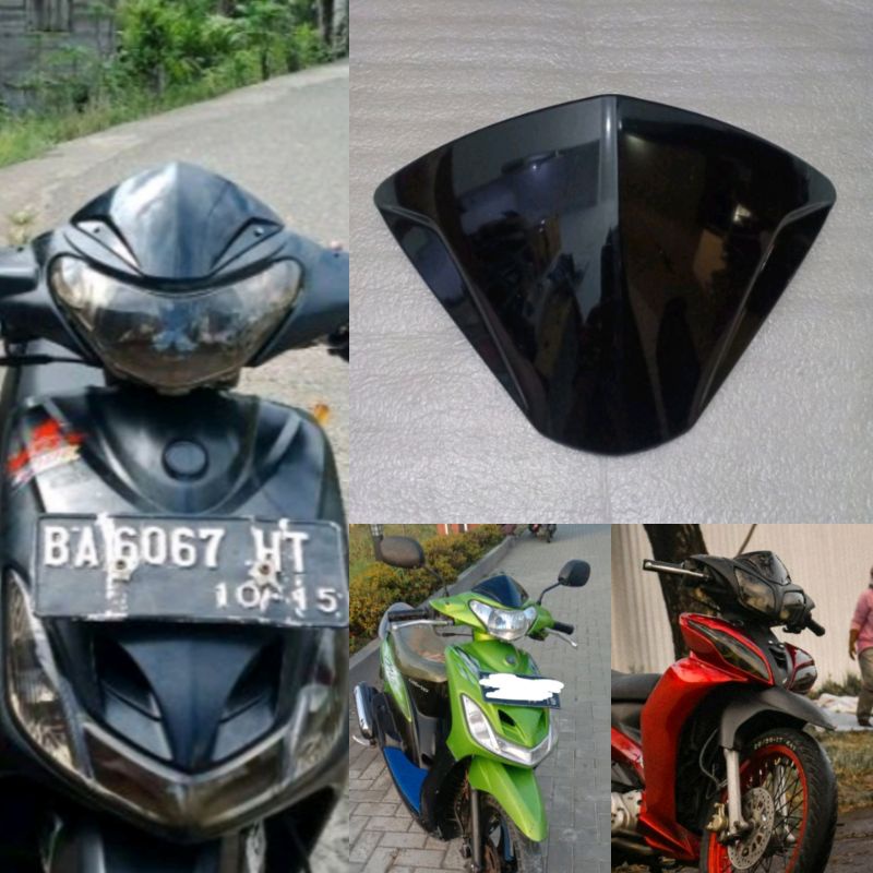 visor MX, visor Mio, Visor jupiter Z, Visor vega, visor bebek  universal hitam anti pecah kualitas ori