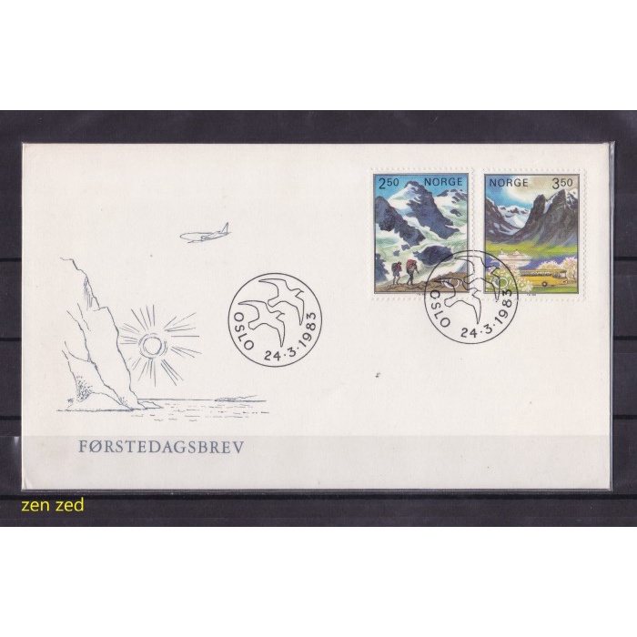 

A148 Perangko FDC SHP Norwegia 1983 Northern edition - Tourism 1 Pcs