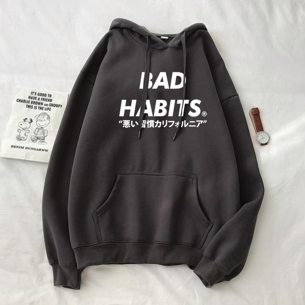 SWEATER OVERSIZE BAD HABITS | SWEATER HOODIE UNISEX