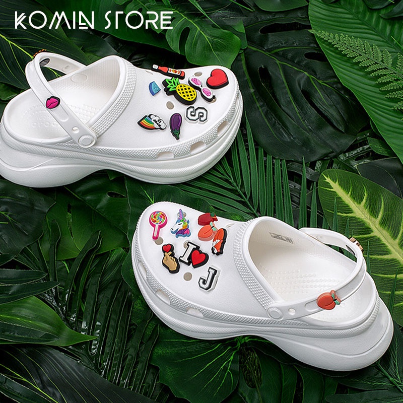 KOMIN-Sandal Kodok Wanita Sandal Baim Sandal Wedges Kekinian Import JIBBITZ  Anti Slip Sandal Karet Spons Eva Classic Bae Clog Sandal Slop Wanita