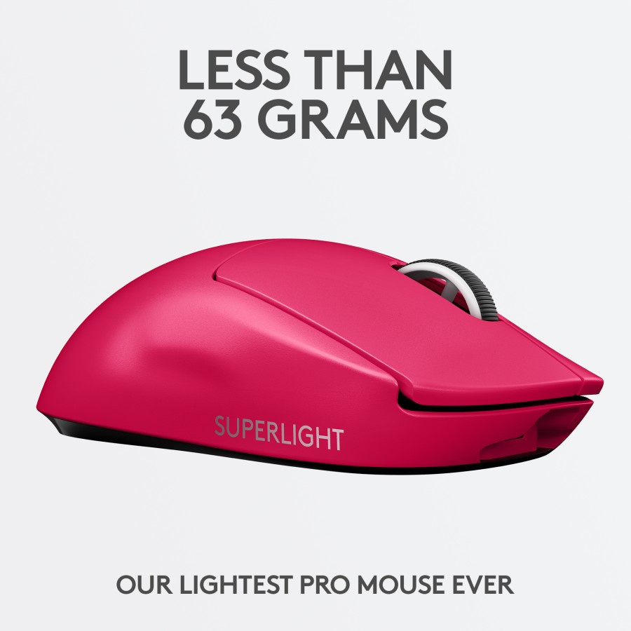 Logitech G PRO X SUPERLIGHT Mouse Gaming Wireless E-Sports - Pink