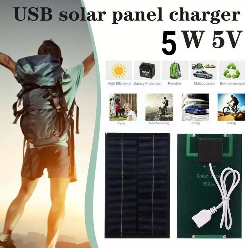 mini DIY solar panel solar cell panel surya tenaga matahari portable alternatif charger hp powerbank