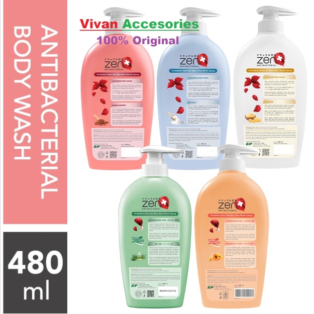 Sabun Mandi Cair Zen Antibacterial Body Wash Japanese Red Shiso