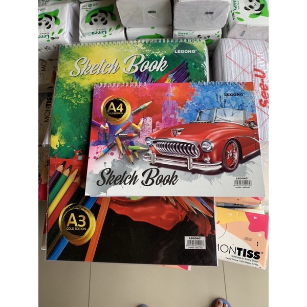 

BUKU SKETSA SKETCHBOOK LEGONG A4 A3 SPIRAL MURAH ECER GROSIR KARTONAN