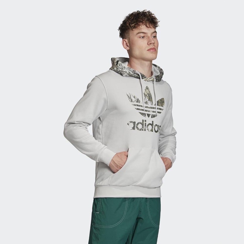 Adidas Camo Block Hoodie Grey Original