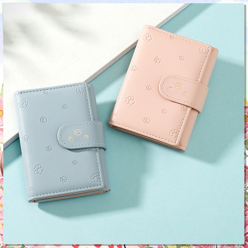 Dompet lipat lucu Dompet Kartu Wanita Kecil Bahan Kulit PU Leather Premium Y8844