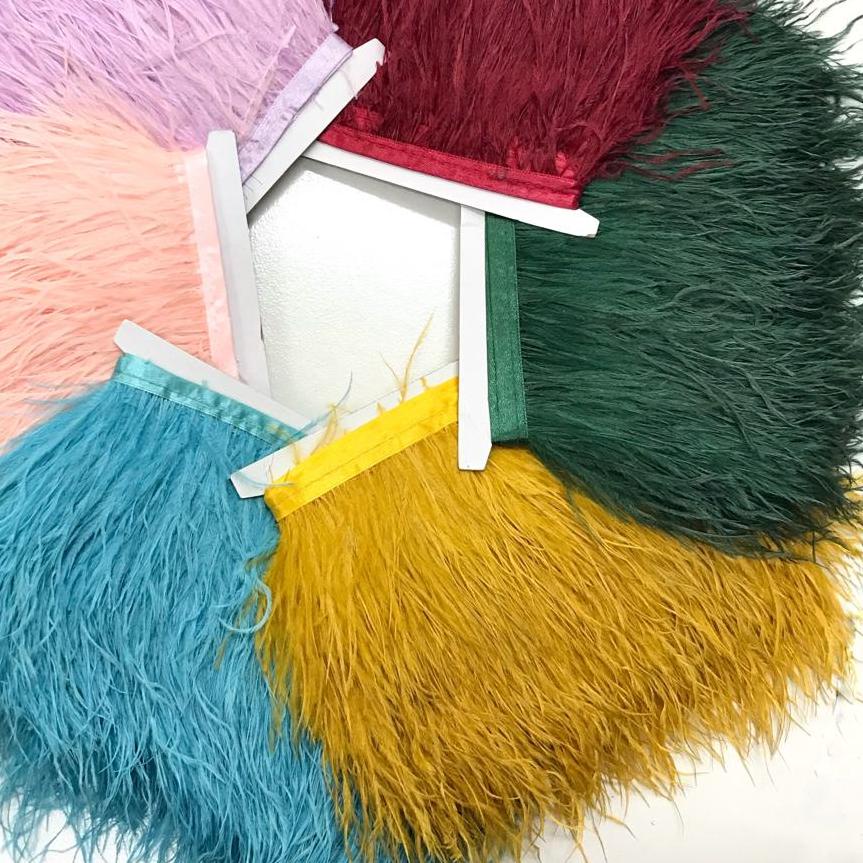 BULU OSTRICH PENDEK - BULU BAJU - HIASAN BAJU