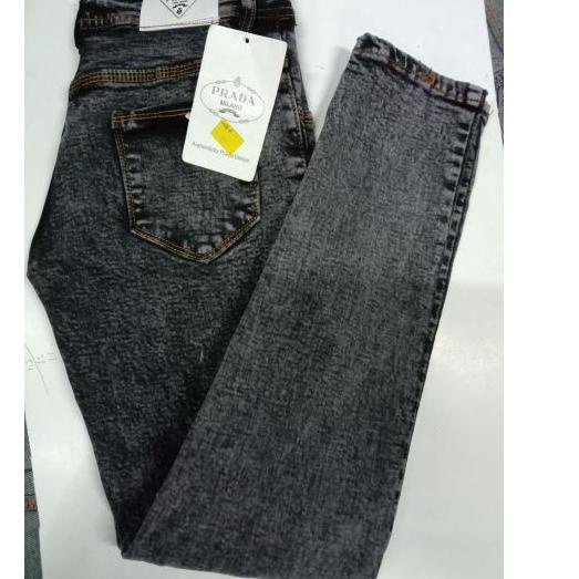 Rekomendasi Celana jeans wanita skinny  PRADA soft jeans BLACKSNOW//iceblue//navy//hitam//putih(spra