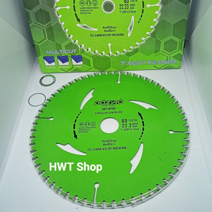 Mata Pisau Gergaji Circular Saw Blade 7"X60T Tct Woodworking Table Saw