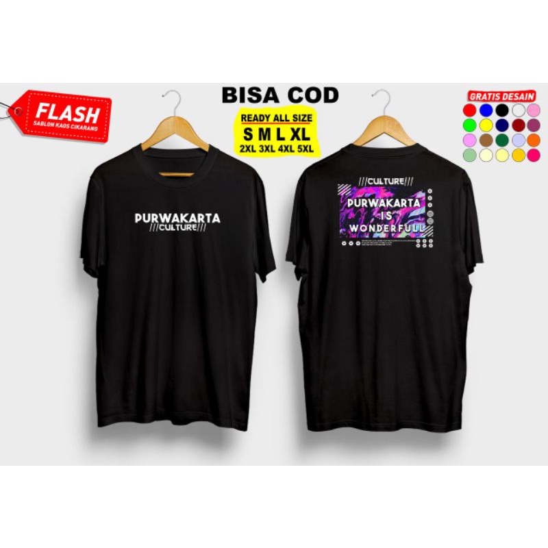 T shirt PURWAKARTA || bisa request kota ataupun gambar