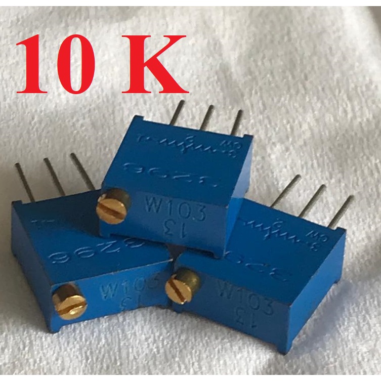 POTENSIOMETER presisi POTENSIO meter TRIMPOT multiturn adjustable variabel resistor VR 10K 10000 ohm ohms