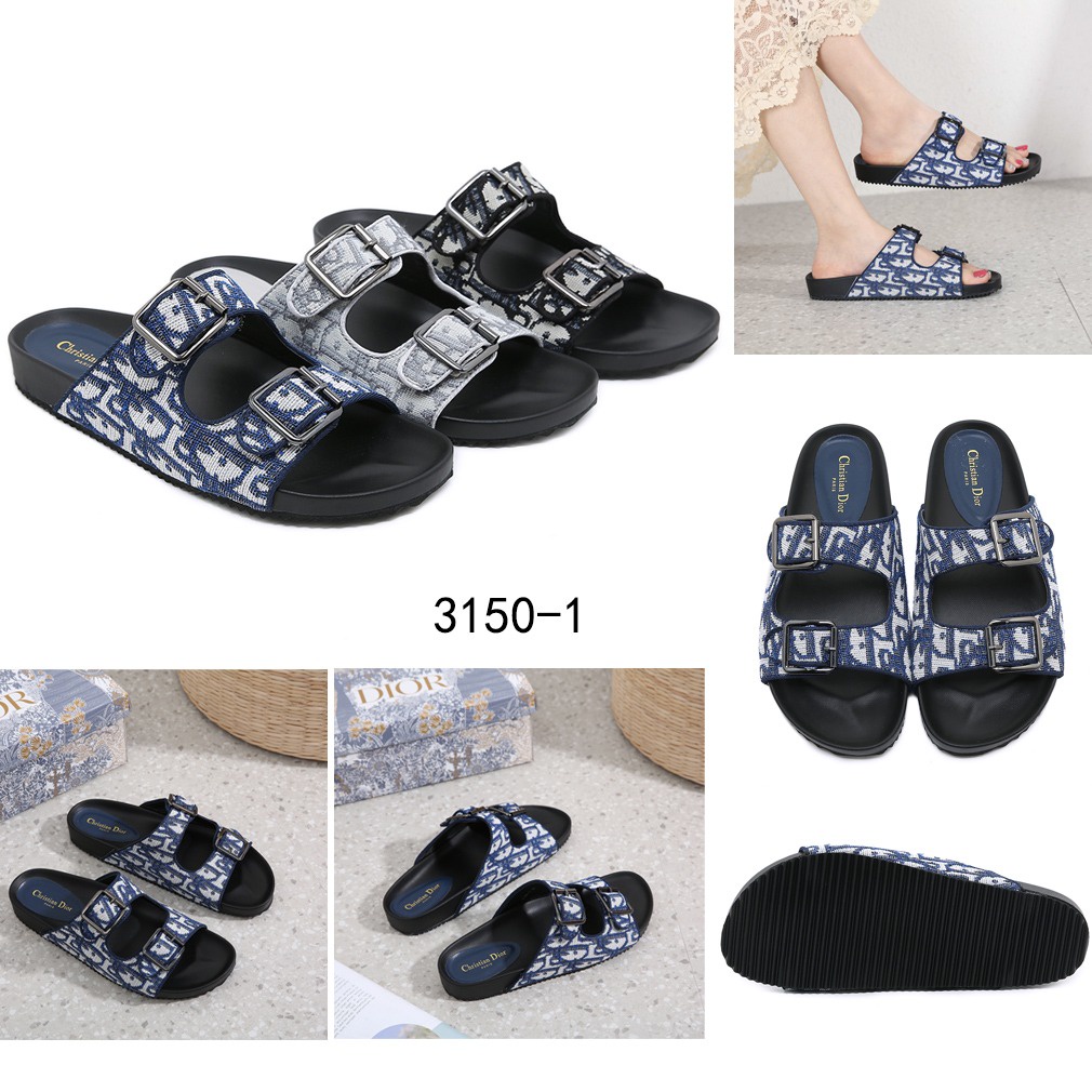 DR Oblique Jacquard Sandals With Buckle 3150-1